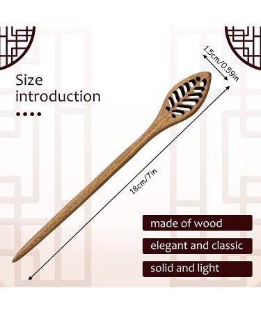 8-Piece Wooden Hair Sticks Set - Japanese and Chinese Style Hair Chopsticks for Women - Handmade Chignon Maker and Bun Maker - Chic Hair Accessories - Buy Online on GoSupps.com