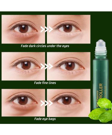 Mint Essence Serum Roller - Under Eye Cream - Eye Bags Remover - Eye Cream for Dark Circles and Puffy Eyes - Anti Wrinkle Eye Cream - Brighting Moisturing and Cooling Feeling 10ML - Buy Online on GoSupps.com
