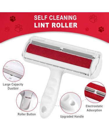 JOYI YAN 3 Piece Pet Bath Cleaning Kit - Hair Removal Roller, Grooming Gloves, Portable Brush for Dogs and Cats - Buy Online on GoSupps.com