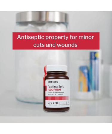 McKesson Sterile Iodoform Packing Strip 1/2 x 5 yds - 12 Count - Buy Online on GoSupps.com