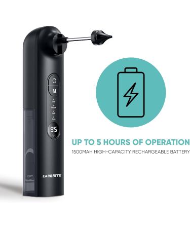 Water Powered Ear Cleaner - Effective Ear Wax Removal Tool | Earwax Washer Kit | Inner Ear Flusher Irrigation System (Black) - Ship Worldwide - Buy Online on GoSupps.com
