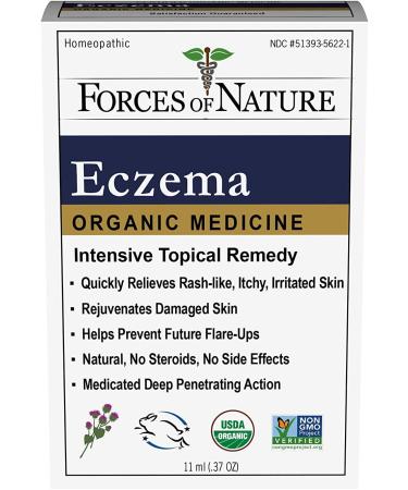 Natural Organic Eczema Care - Forces of Nature (11ml) | Relieve Itchy, Irritated Skin - No Chemicals or Steroids - Buy Online on GoSupps.com