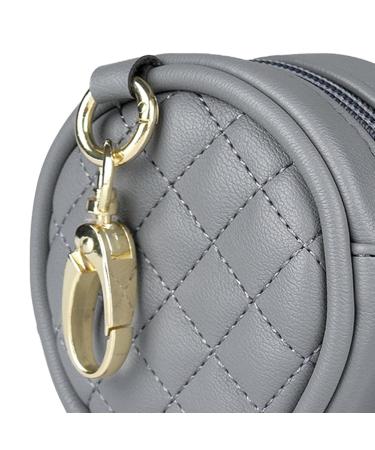 Harayaa Pacifier Holder with Clip & Bag | Gray Pacifier Pendant for Strollers & Diaper Bags | Store 2 Pacifiers - Buy Online on GoSupps.com