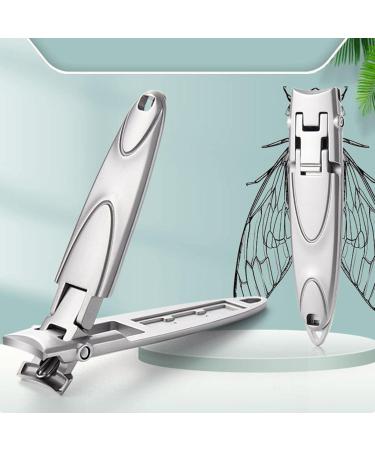 Professional Nail Clippers | Nail Clippers | Stainless Steel Nail Clippers | Precision Nail Trimmers | Curved Edge Nail Trimmers | Nail Clippers with Catcher | Heavy-Duty Nail Clippers | Curved Edge Silver - Buy Online on GoSupps.com