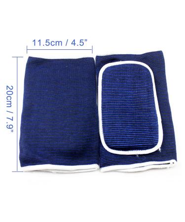YCYU Compression Elbow Pads - Pair of Arm Brace Support for Volleyball & Basketball - Breathable Blue Elbow Wraps - Buy Online on GoSupps.com