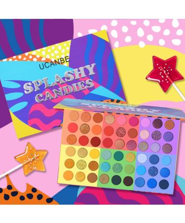 54 Color Eyeshadow Palette & 15 Piece Makeup Brush Set | 6-in-1 Glitter & Matte Eye Makeup Kit - International Shipping Available - Buy Online on GoSupps.com