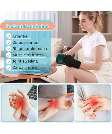 Tolaccea Finger Arthritis Compression Ice Glove for Pain Relief - Adjustable Wrist Strap - Hot & Cold Therapy - Reusable Gel Cold Pack - Small Size - Buy Online on GoSupps.com