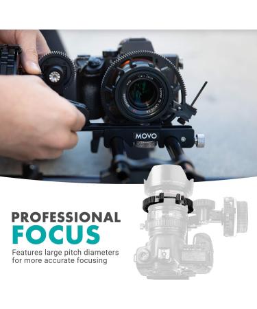 Movo FR3 Adjustable Follow Focus Ring Set - 3 Lens Gear Rings (65mm, 75mm, 85mm) - Standard 32 Pitch - 0.8 mod - Buy Online on GoSupps.com