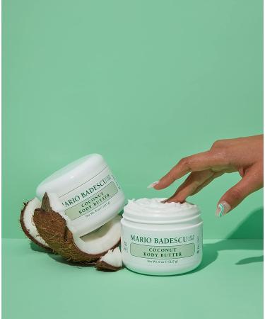 Mario Badescu Coconut Body Butter 8 oz | Shea Butter Moisturizer for Smooth & Radiant Skin - Buy Online on GoSupps.com