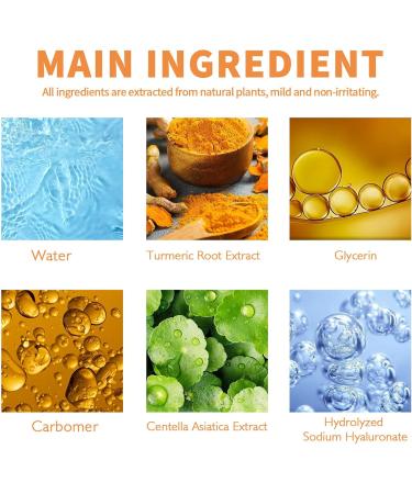 Turmeric Dark Spot Corrector Serum Turmeric Oil For Skin Wrinkles Facial Serum Natural Turmeric Face Serum for Skin Glow Dark Spot Corrector Serum Oil for Face & Body All Day Facial Moisturizer-30ml - Buy Online on GoSupps.com