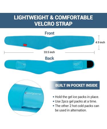 Comfytemp Face Ice Pack for TMJ Relief | Adjustable Head Wrap with Reusable Gel Packs for Wisdom Teeth Recovery and Facial Pain Relief - Buy Online on GoSupps.com