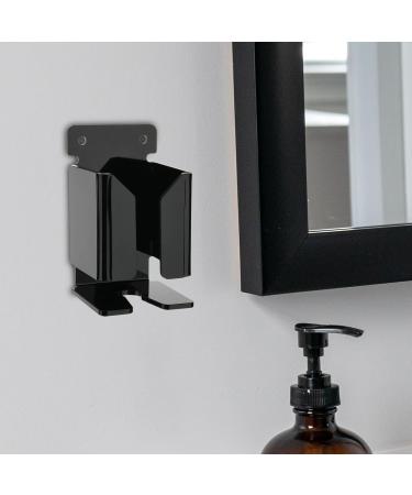 Amagogo Wall Bracket for Electric Razors - Multi-Purpose Acrylic Organizer with Dual Installations for Shower & Bathroom - Black - Buy Online on GoSupps.com