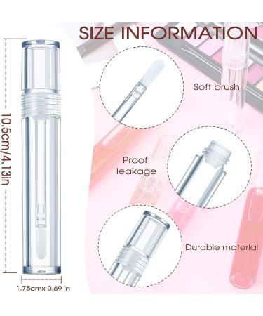 30 Pack 5ml Empty Lip Gloss Tubes - Clear Refillable Containers for Lipstick, Lip Balm, Eyelash Growth Liquid - Cosmetic Bottles for Girls - Buy Online on GoSupps.com
