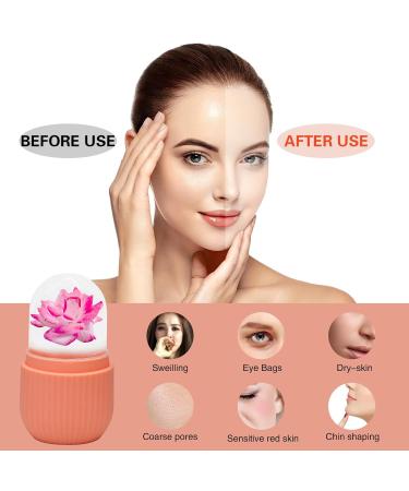 Buy Ice Face Roller for Puffiness Relief | Silicone Facial Massage Tool for Skin Tightening & Beauty Gift | Reusable Ice Roller for Women (Pink - Buy Online on GoSupps.com