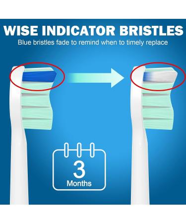 10 Pack Sonicare Compatible Replacement Toothbrush Heads for Optimal Oral Care - White - Buy Online on GoSupps.com