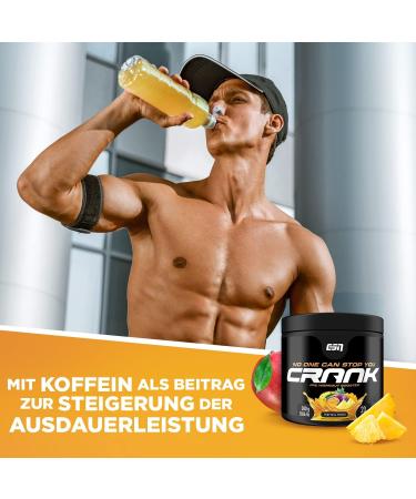 Buy ESN Crank Tropical Punch - 380g Complete Pre-Workout Booster | International Shipping Available - Buy Online on GoSupps.com