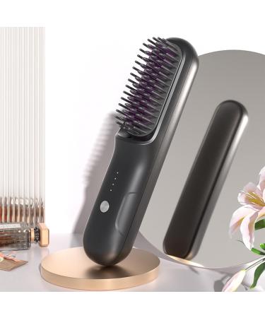 Brusheo Hair Pro: Cordless Hair Straightener Brush | Portable Electric Hot Comb for Dry Hair - Buy Now - Buy Online on GoSupps.com