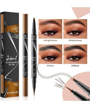 Elegant 4-tip precise pen for complete eyebrow makeup easy to remove and apply - Buy Online on GoSupps.com