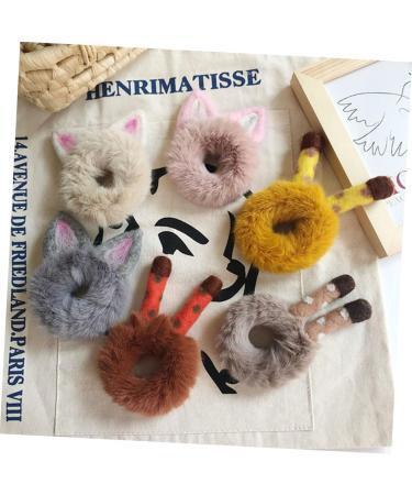 Beavorty Cat Hair Bobbles Hair Ring Cat Ear Scrunchies Hair Scrunchies for Womens Hair Pink Fluffy Hair Ties Headband Holder Stuffed Bunny Plush Satin Hair Tie Animal Miss Short Hair Rope - Buy Online on GoSupps.com