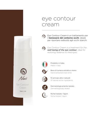 Nuvo Eye Cream with Snail Slime & Hyaluronic Acid - Organic 15ml | Revitalize & Hydrate - Buy Online on GoSupps.com