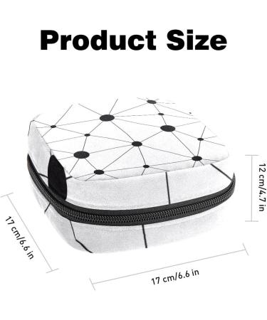GIAPB Period Bag - Black Node Design Sanitary Napkin Storage & Makeup Travel Pouch - Buy Online on GoSupps.com