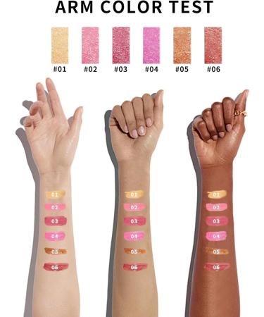  Lestpola Glitter lipstick metallic shimmering lip gloss matte glossy lipstick long lasting waterproof tinted lip balm with high pigment silky and shiny lip gloss - Buy Online on GoSupps.com