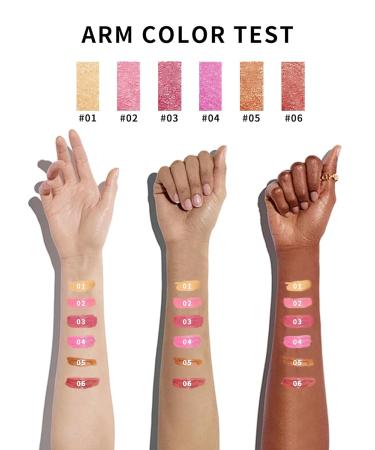 Shimmer Lipstick for Women - Long Lasting Metallic 3D Shine Hydrating Diamond Nude Glitter Lip Balm & Glossy High Impact Color - Nonstick Full-Coverage Makeup - Buy Online on GoSupps.com