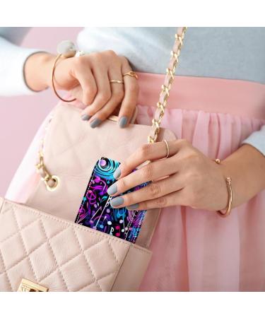 Travel Lipstick Organizer Case | Portable Makeup Bag with Mirror | Colorful Musical Notes Design - Buy Online on GoSupps.com