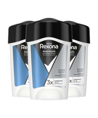 Rexona Men Deodorant Antiperspirant Cream 96H Clean Scent 135ml