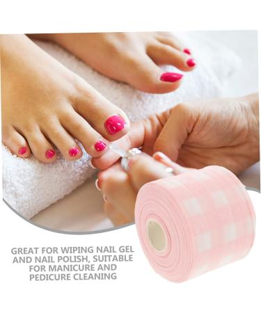 DRESSOOS 1 Roll manicure tools Nail Polish Cleaning Pads Cotton Nail Polish Pads nail cleansing pad pure cotton 13x13x11cm Pink - Buy Online on GoSupps.com