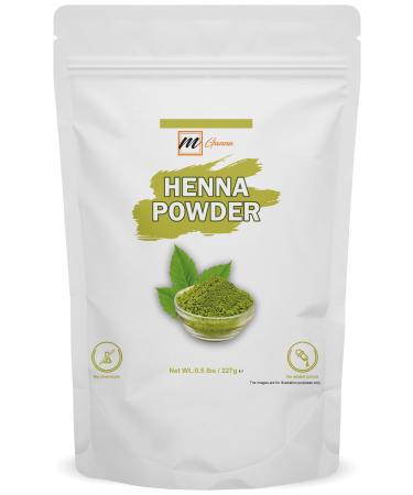 100% Natural Henna Powder | Pure Lawsonia Inermis 0.50 LBS 227 GMS For Hair Dye and Color | No Gluten | No Parabens | No Fillers | No Sulfates | No PPD or Any Chemicals for Healthy Hair Care