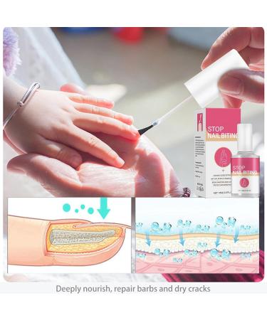 Anti Nail Biting Polish Stop Biting Your Nails Natural Stop Nail Biting Bitter Taste Solution for Healthy Nail Growth Water Resistant Nail Biting Treatments For Adults & Children 10ml - Buy Online on GoSupps.com