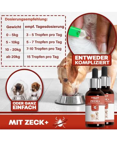 Helloanimal Anti-Tick Liquid for Dogs & Cats | Instant Protection | Natural Supplementary Feed - Buy Online on GoSupps.com