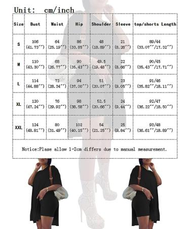 QFMQKPI Women's Casual 2 Piece Outfit Set V Neck Side Split Top & Shorts Brown - Large - Buy Online on GoSupps.com