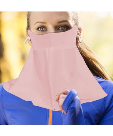 UV Protection Face Masque | Sun Masque SPF Face Cover - UV Masque Cooling Sun Face Cover Sunscreen Masque Full Face Shield Face & Neck UV Protector Pink - Buy Online on GoSupps.com