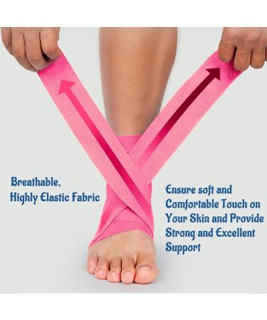 24 Pack Pink Self Adherent Cohesive Bandage Wrap 2x5 Yards - Stretch Vet Wrap for Dogs & Sports Injuries - Buy Online on GoSupps.com