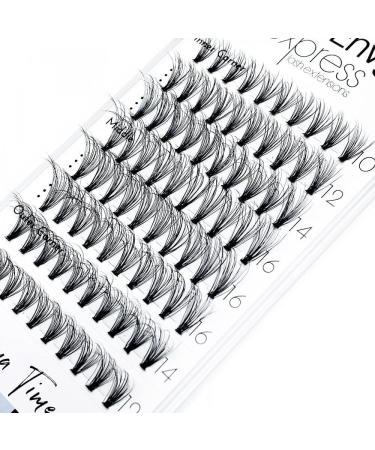 EyeEnvy Express Lash Extensions 'POP Like a Pro' Drama Time Cluster Lashes 3D Thick Mink Individual Eyelash Clusters (18mm - Extra Long Plus) - Buy Online on GoSupps.com