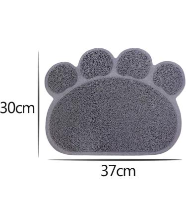 ExeQianming Pet Mat - Claw Shape Feeding Mat for Dogs | 30x37 cm Gray | Ideal for Drinking & Eating - International Shipping Available - Buy Online on GoSupps.com