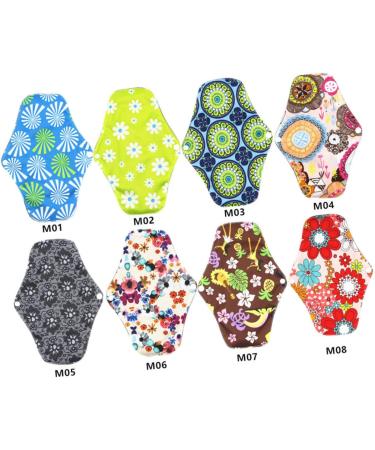 HAPINARY 5pcs Reusable Period Pads | Mama Cloth Pads | Washable Menstrual Napkin | Portable Towel Cloth | Printing Warp Pad - Buy Online on GoSupps.com