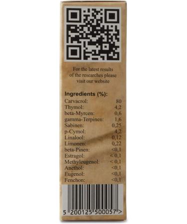 Organic Athina Oregano Oil 10ml - 100% Essential Oregano Vulgare Oil from Greece | 80% Carvacrol - Buy Online on GoSupps.com