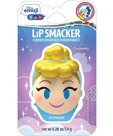 Disney Emoji Cinderella Lip Smacker - Bibbity Bobbity Berry Balm 0.26 oz | Hydrating Fun! - Buy Online on GoSupps.com