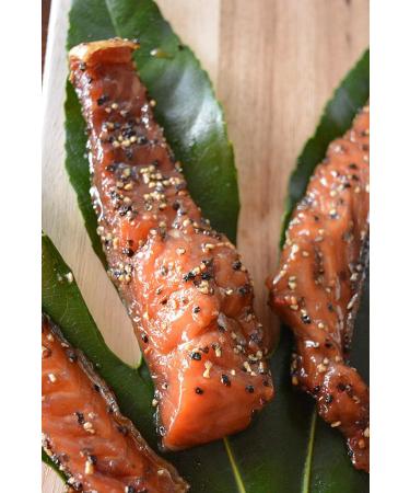 Indian Candy Maple Smoked Wild British Columbia Salmon Fish from Canada Candied and Cured in Maple Syrup (2 Lbs) - Buy Online on GoSupps.com