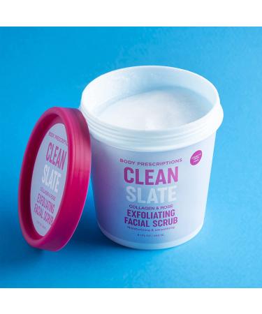 Body Prescriptions Exfoliating Face Scrub with Collagen & Rose | Daily Facial Cleanser & Face Wash | 9.1 oz Jar - Buy Online on GoSupps.com