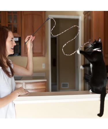 Molain Cat Bar Rainbow Toy - 5 Interactive Rainbow Wands for Kittens & Cats Training (30cm Leopard Pattern) - Engage Your Feline Friend! - Buy Online on GoSupps.com