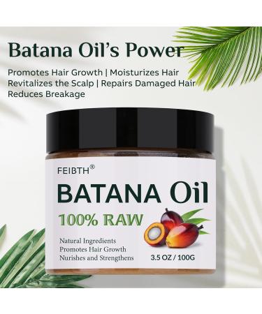 Organic Raw Batana Oil for Hair Growth | Prevent Hair Loss & Enhance Thickness | 100g - Dr. Sebi Approved - Buy Online on GoSupps.com
