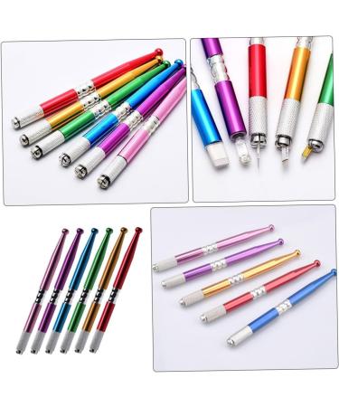 FOMIYES Microblading Pen 12 pcs Stainless Permanent Steel Professional Pencil Eyebrow Manual Makeup Pen for Embroidered - Buy Online on GoSupps.com