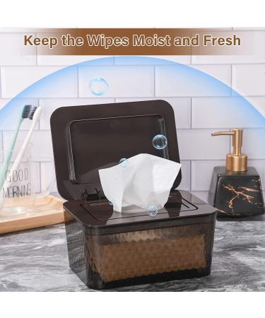 Baby Wipes Dispenser Set - Dustproof Holder Case with Lid for Fresh Diaper Wipes (2 Pieces) - Buy Online on GoSupps.com