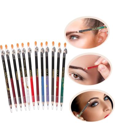 Mikinona 12pcs Lip Liner Eyeliner Makeup Lipliner Eyebrow Pencil Makeup Accessory Lipliner Pencil Wooden - Buy Online on GoSupps.com