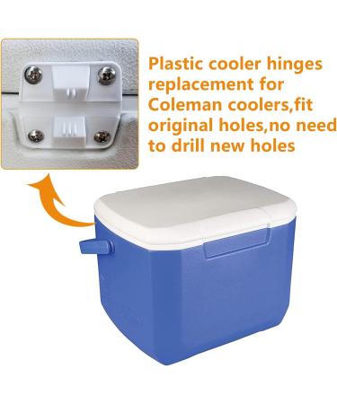Coleman Cooler Replacement Plastic Hinges & Screws Set - 4 Pack - Buy Online on GoSupps.com