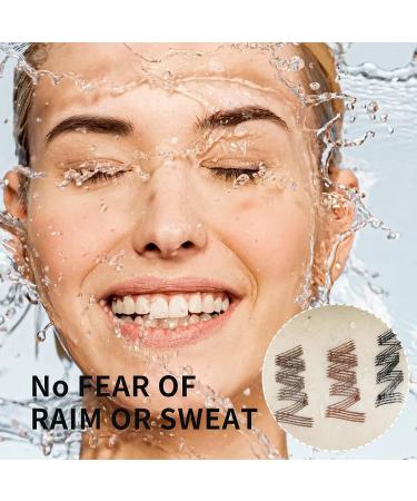 Boobeen Waterproof Liquid Eyebrow Pen | Microblading Pencil for Natural Makeup - Dark Brown - Buy Online on GoSupps.com